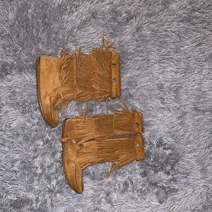 Brown Fringe Women's Boots